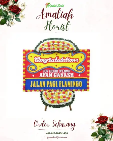 Sewa Papan Bunga Gedung Puspo Budoyo Tangerang